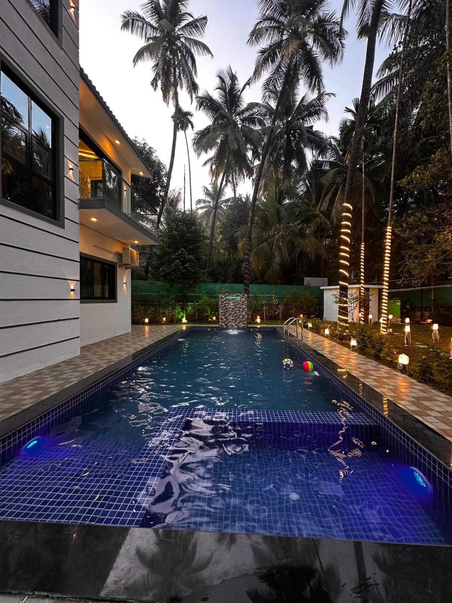 Seas The Day Luxurious 5Bhk Villa 2Min From Awas Beach With Huge Private Pool Alibag Exterior photo
